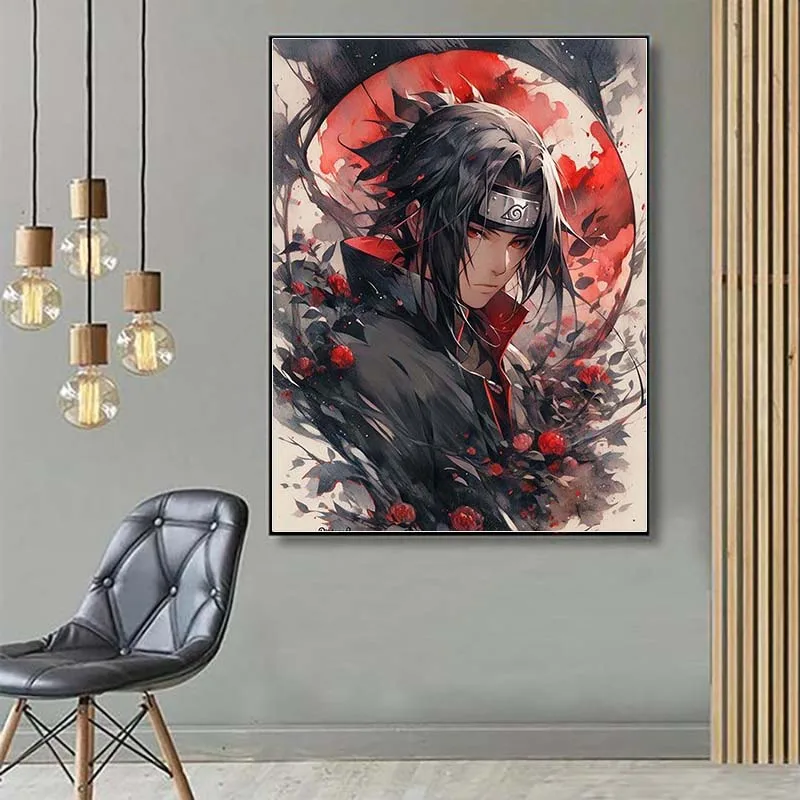 5d DIY japanische Anime Diamant Malerei Kit Naruto Kreuz Stickerei Uchiha Itachi handgemachte Diamant Mosaik Kunst Geschenk