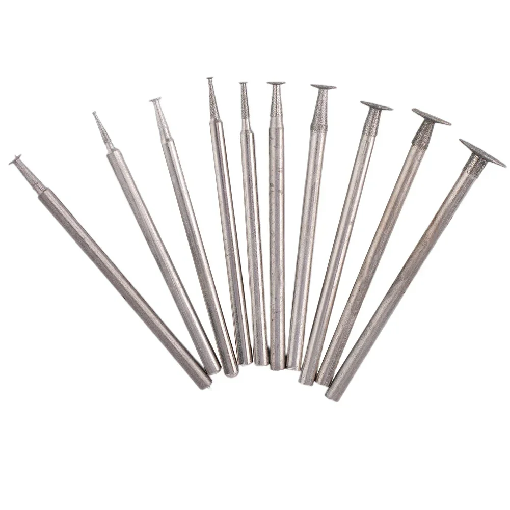 Ultra-Thin T Head Grinding Bit 10pcs Carving Practical DRELD - Accessories Engraving Tools For Stone Carving Sculpturing