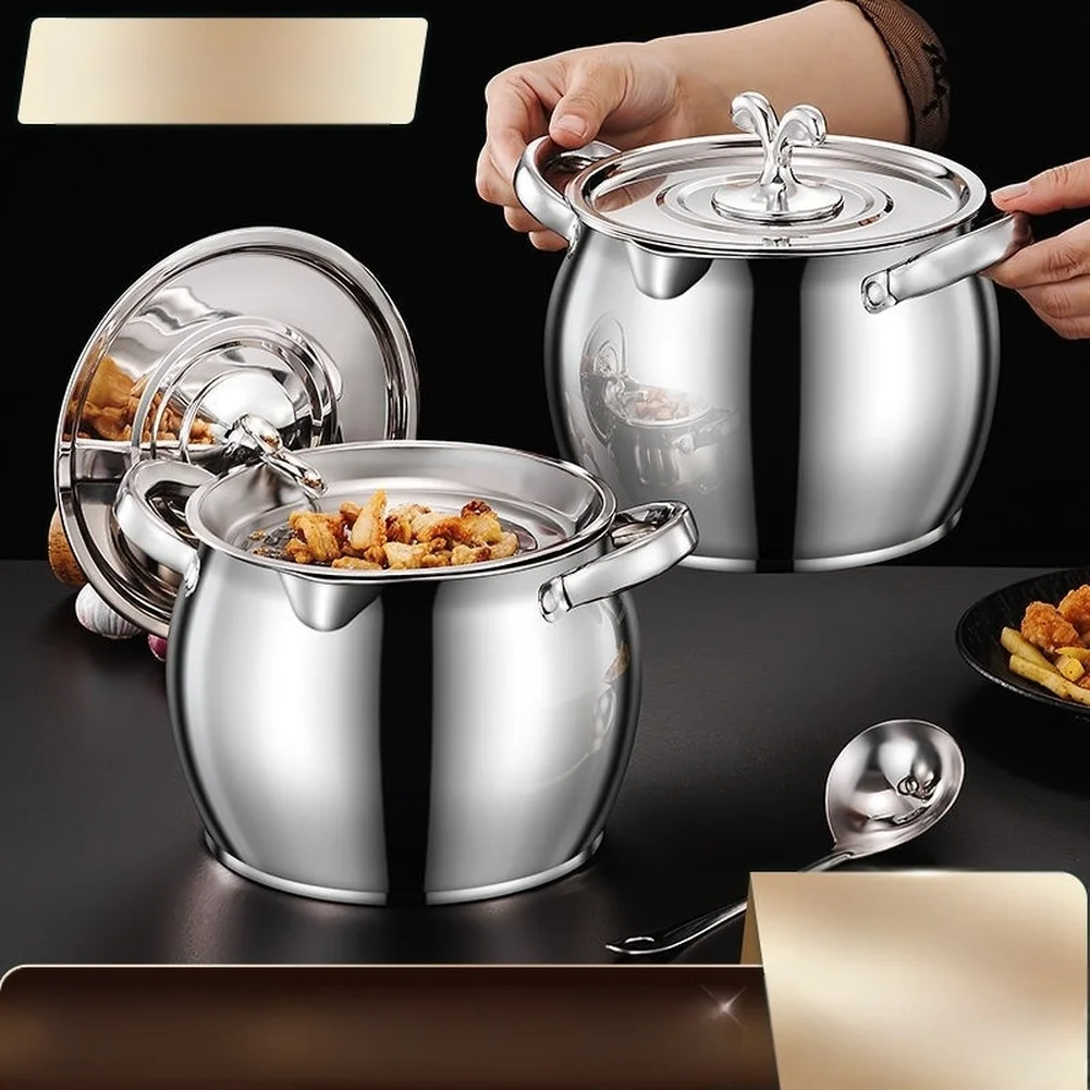 Grease Separator Jar Oil Filter Pot For Oil Preservation Easy To Clean Commercial Grade For Kitchen Countertop view 6