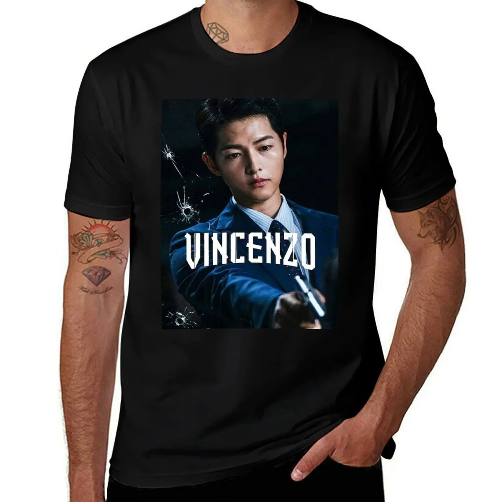 

Vincenzo Cassano Kdrama - Song Joongki T-Shirt Big and Tall Short Sleeve Tee