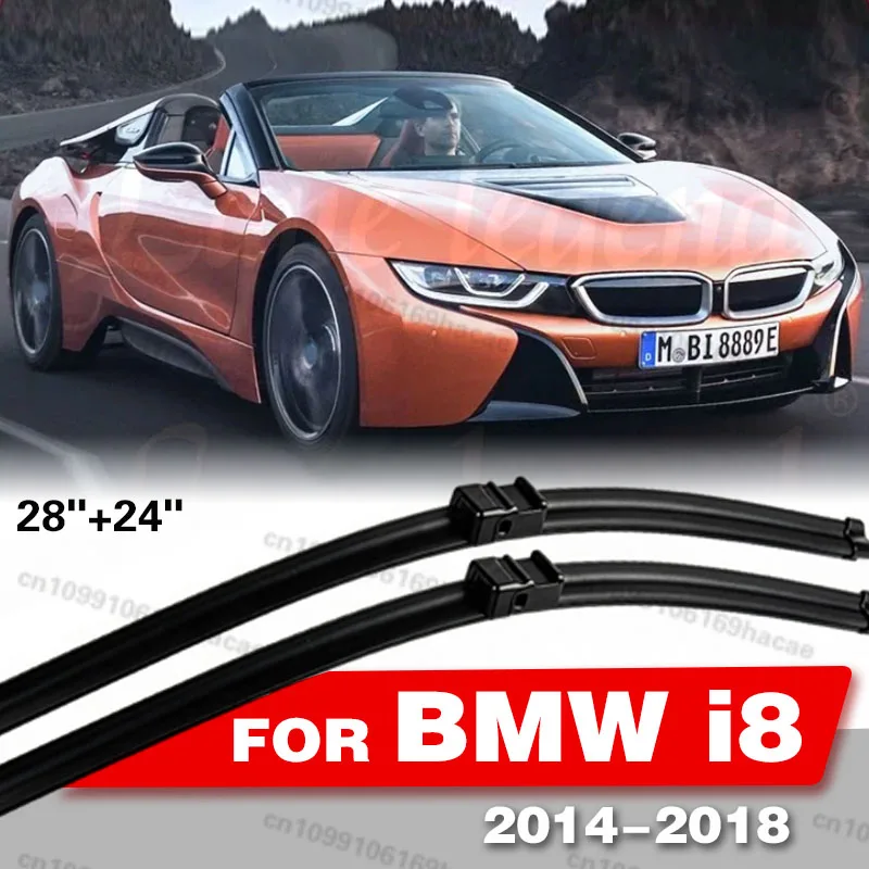 

Для BMW i8 2014-2018 (2015, 2016, 2017) 2 шт. передних щеток стеклоочистителя, дворники, аксессуары для автомобиля 28"+24"
