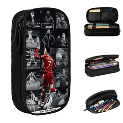 Cr7 calcio calcio Cristianos astucci Cr7 Pencil Box Pen bambini borse di grande capacità materiale scolastico regali di cancelleria