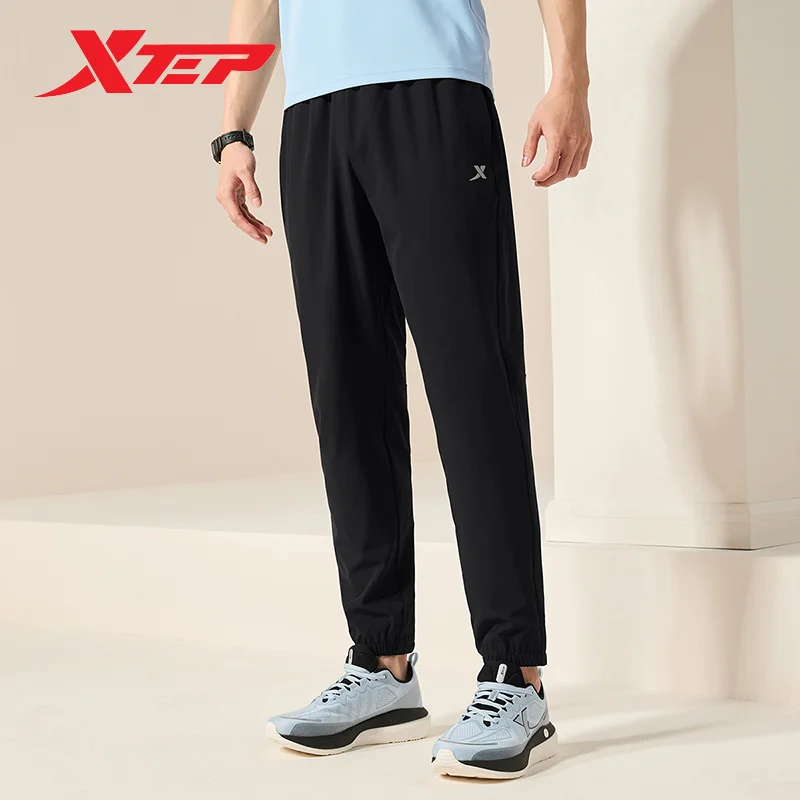 Xtep Woven Track Pants For Men 2024 Summer Breathable Men\'s Sweatpants Comfortable Sporty Everyday Outdoor Bottoms 876229980167