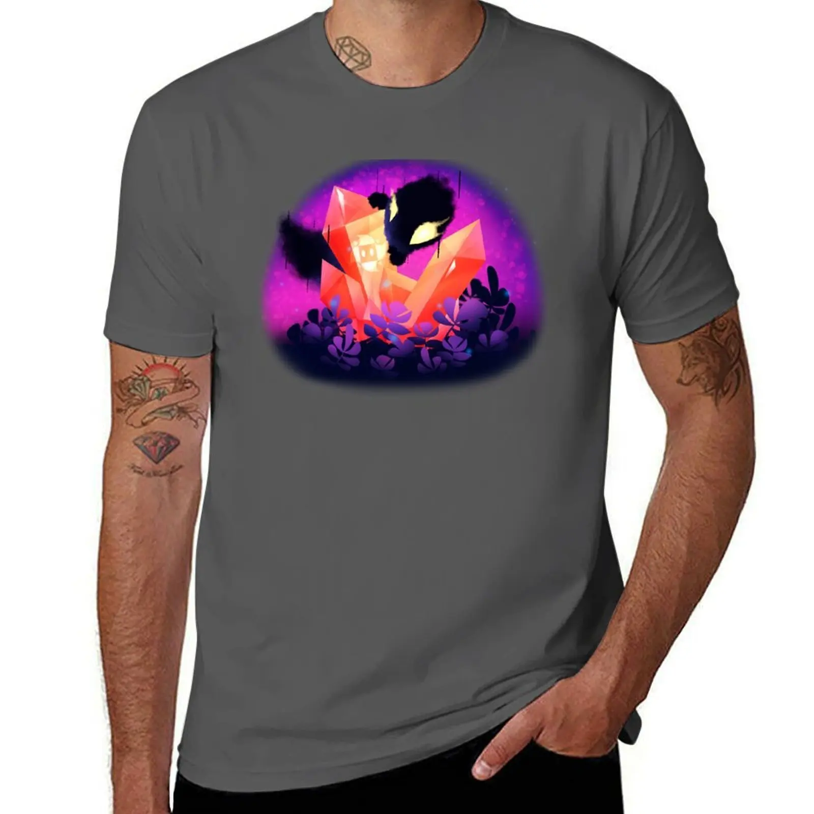 

Shadow Critter With Crystals - Boxsun T-Shirt t shirts for man graphic vintage man t shirts high quality luxury brand T-Shirt