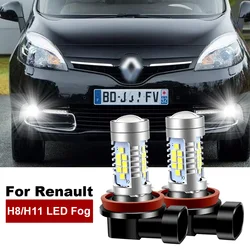 2xLED Fog Light H8 H11 3000LM For Renault Master Sandero Alaskan Arkana Captur 1 Dokker Grand Scenic 2 3 4 Kadjar Modus Talisman