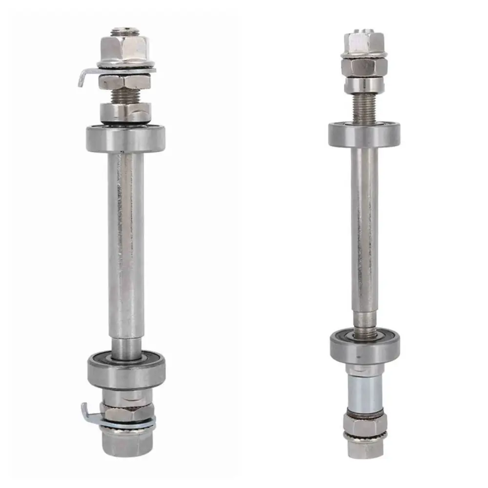 

Durable Length 140mm 180mm Bike Wheel Hub Axle Metal Sliver Solid Shaft Lever 6000 Bearing Front Rear Hub Axle Mountain Bikes