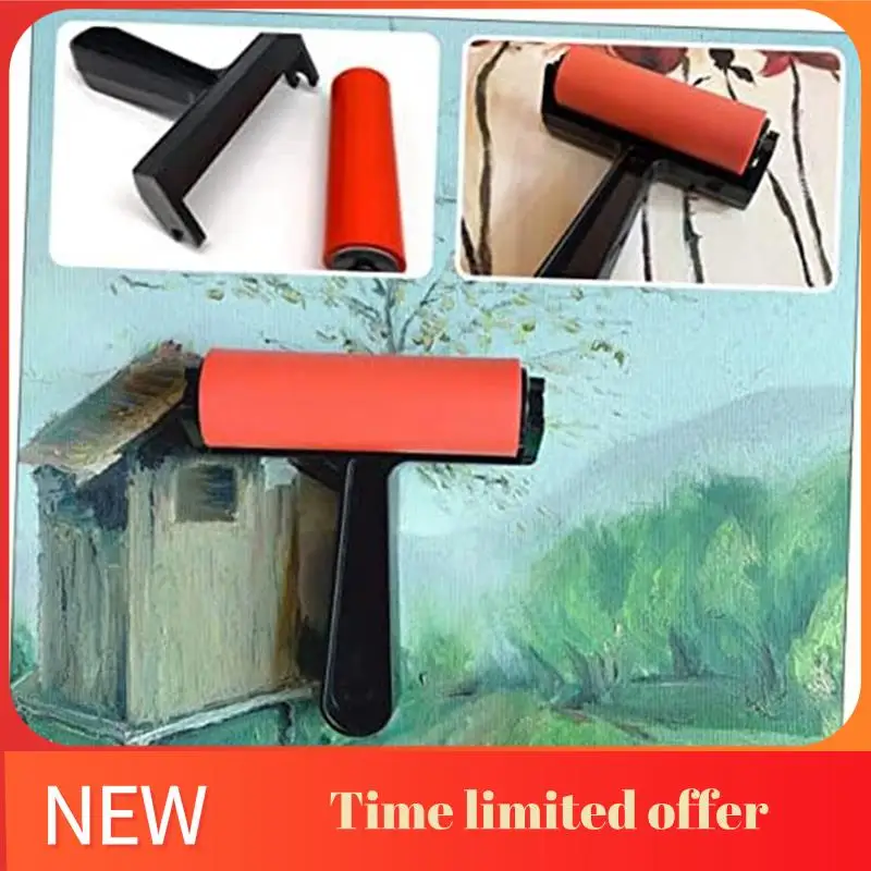 10 Pieces Print Roller Hard Rubber Applicator DIY Process Brush Hand Rubber Roller