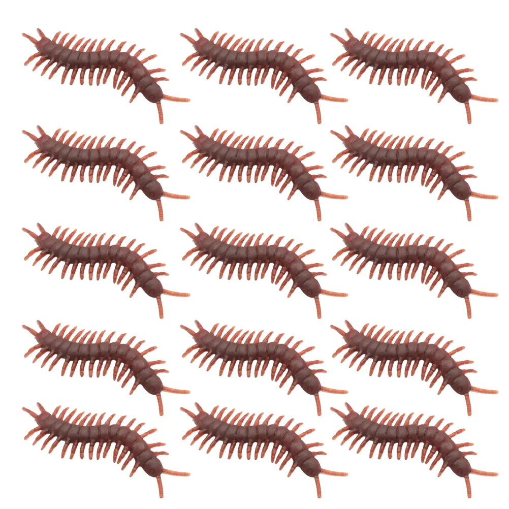 100 Pcs/1 April Fools Day Props Prank Toys Halloween Tricky Artificial Scary Centipede Fake