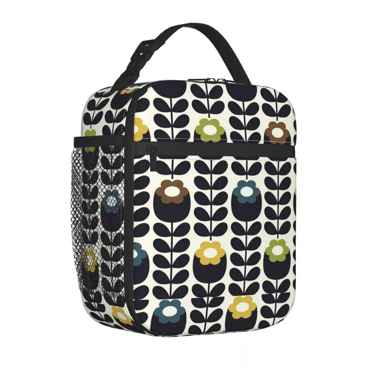 Orla Kiely Floral Fabric Thermal Insulated Lunch Bag Women Scandinavian Resuable Lunch Tote Travel Multifunction Food Box