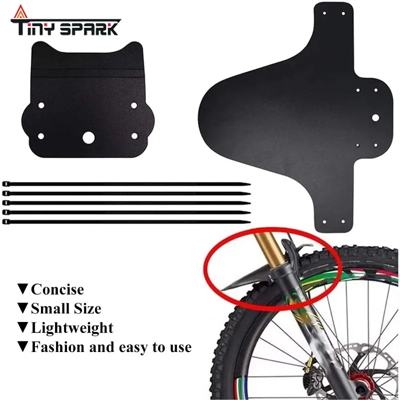 2 Pcs Adjustable Front and Rear Bike Fenders Compatible Mountain Bike Fat Bike Wheel Size Fenders - view 6