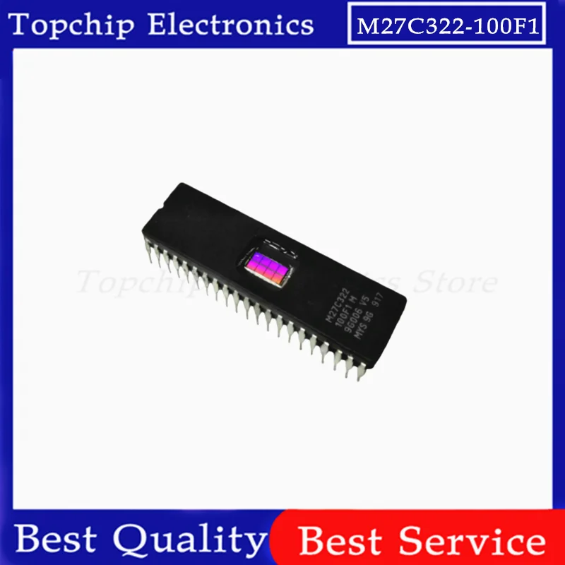 10pcs-27c322-m27c322-100f1-m27c322-cdip-42