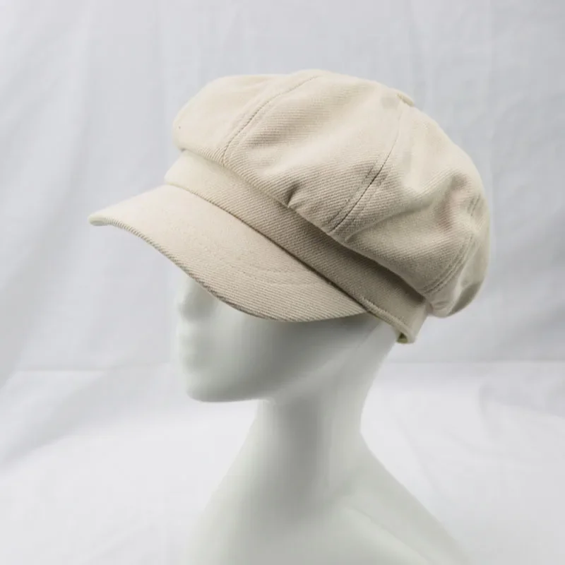 

New Arrive Women Octagonal Baker Peaked Beret Driving Hat Female Sunscreen Hats Painter Tour Newsboy Caps