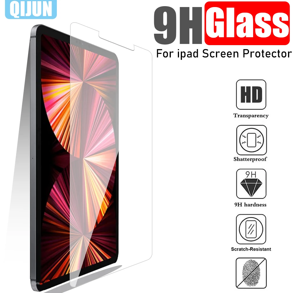 

Tablet Tempered glass film For Apple iPad Air pro mini 1 2 3 4 5 6 7 8 9 10 th 9.7" 10.2" 10.5" Explosion Scratch proof membrane