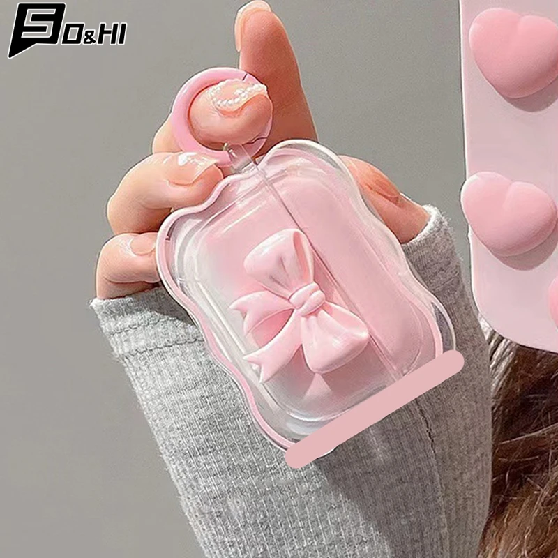 Airpods Case High Quality Apple Airpod Wireless Earmuffs Anti-Scratch AirPods Pro Protective Case Headphones IPhone 3D Ins Case