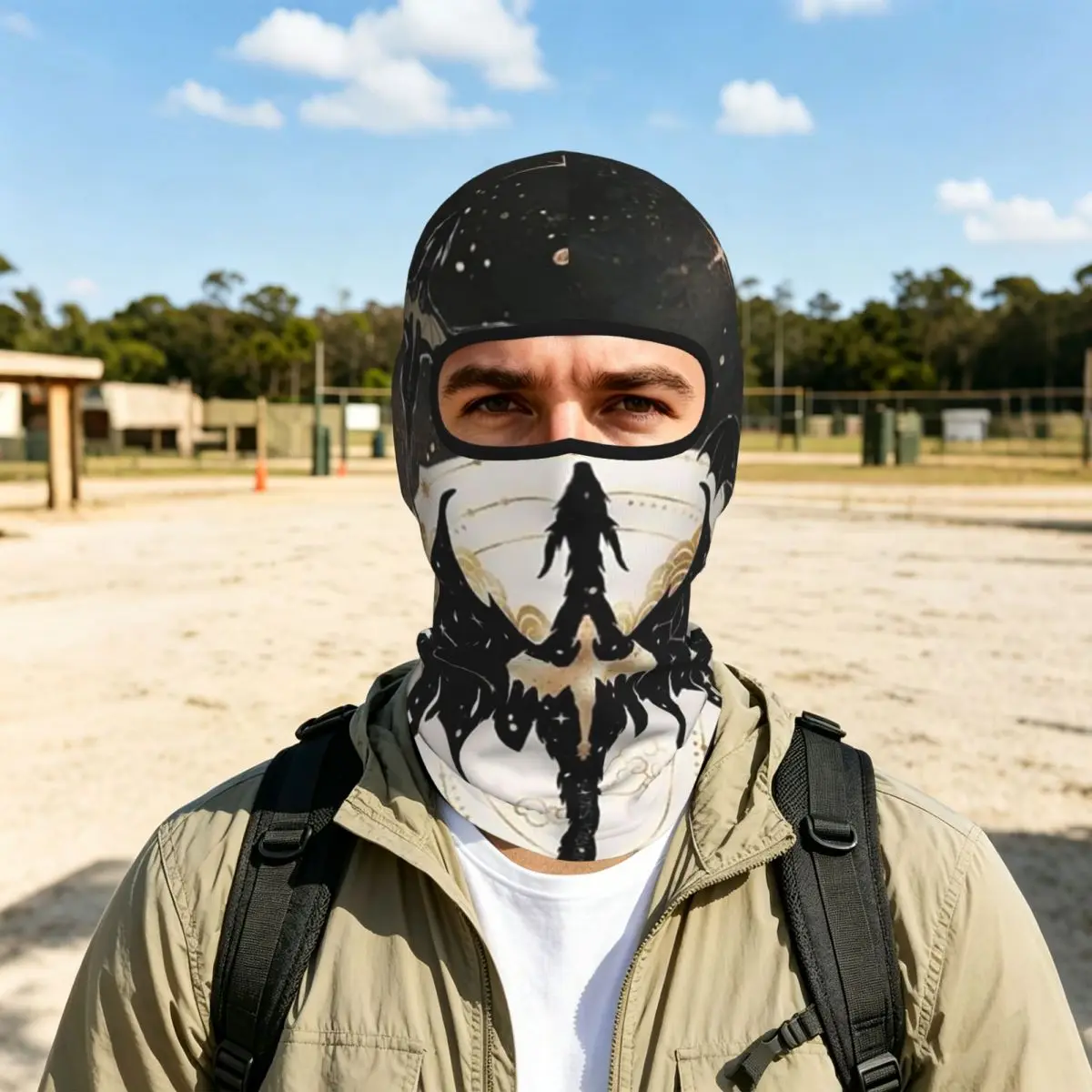 Fourth Wing Dragon Breathable Thin Balaclava Full Face Mask Sun Protection Neck Gaiter For Motorcycle Cycling Fishing Outdoor