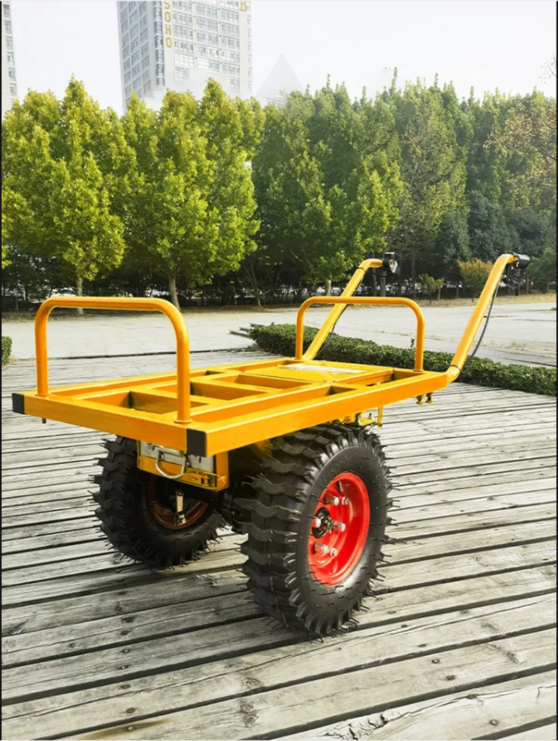Four-stroke Gasoline Engine Trolley for Transporting Gravel and Sand