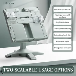 Height Adjustables Reading Stand 2 In 1 Children Reading Frame Multipurpose Portable Books Laptops Holder For Office School