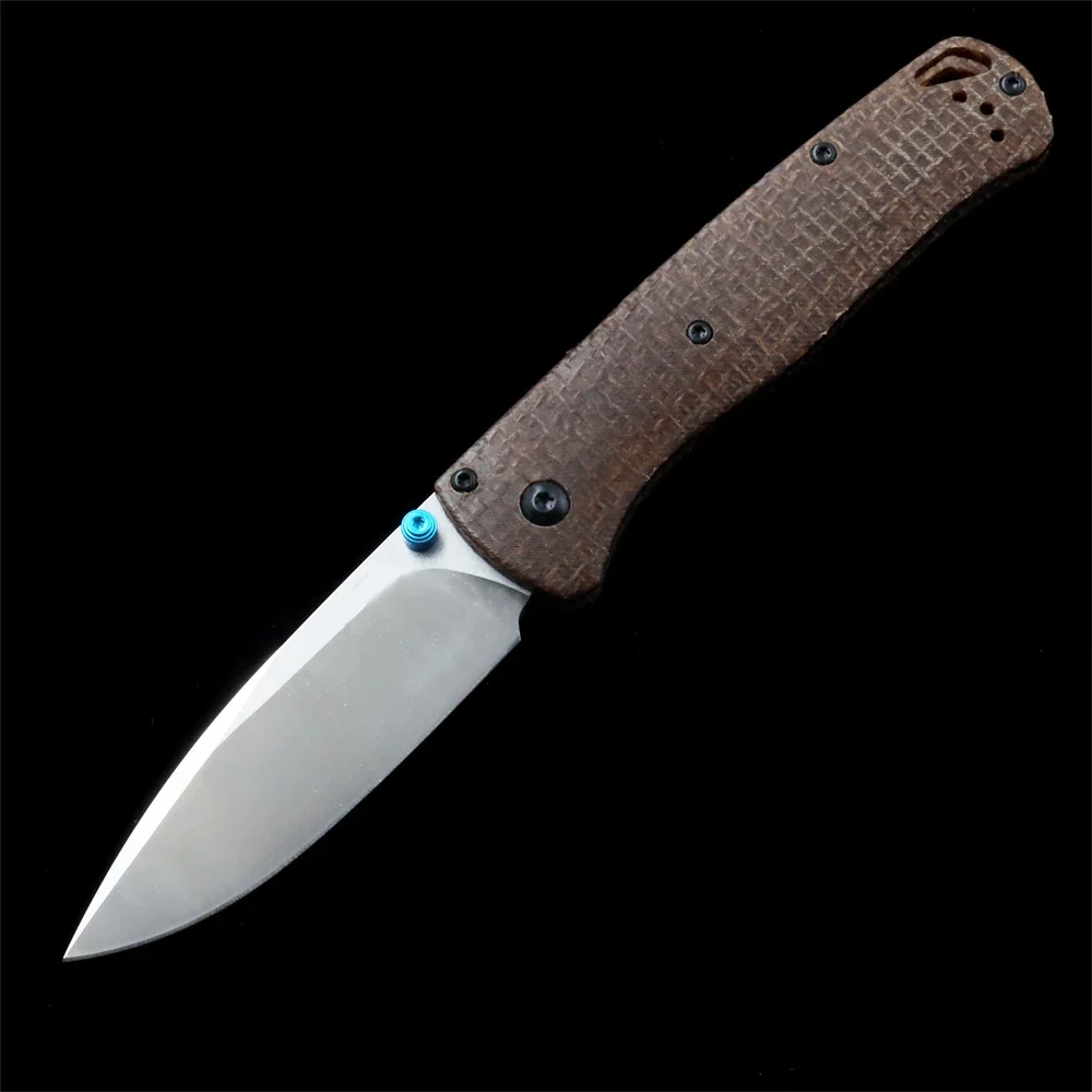 

BM535 Micarta Handle BUGOUT AXIS Folding Knife Outdoor Camping Hunting Pocket EDC Tool Knife