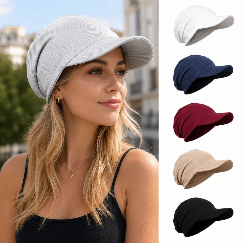 Visor Sun Hat - Modny, przewiewny kapelusz z daszkiem, lekki,