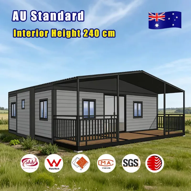 Customized 2026 Full Australian Certification Earthquake Prevention Expandable Container House Prefab Mobile Tiny Home Casa Modu