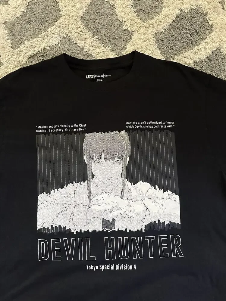 Chainsaw Man Devil Hunter Makima  Oversized short sleeve T Shirt size XL