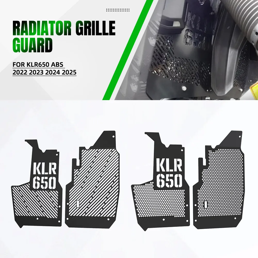 

For Kawasaki KLR650 ABS 2022 2023 2024 2025 Radiator Grille Grill Protective Guard Cover Perfect KLR 650S Traveler Adventure