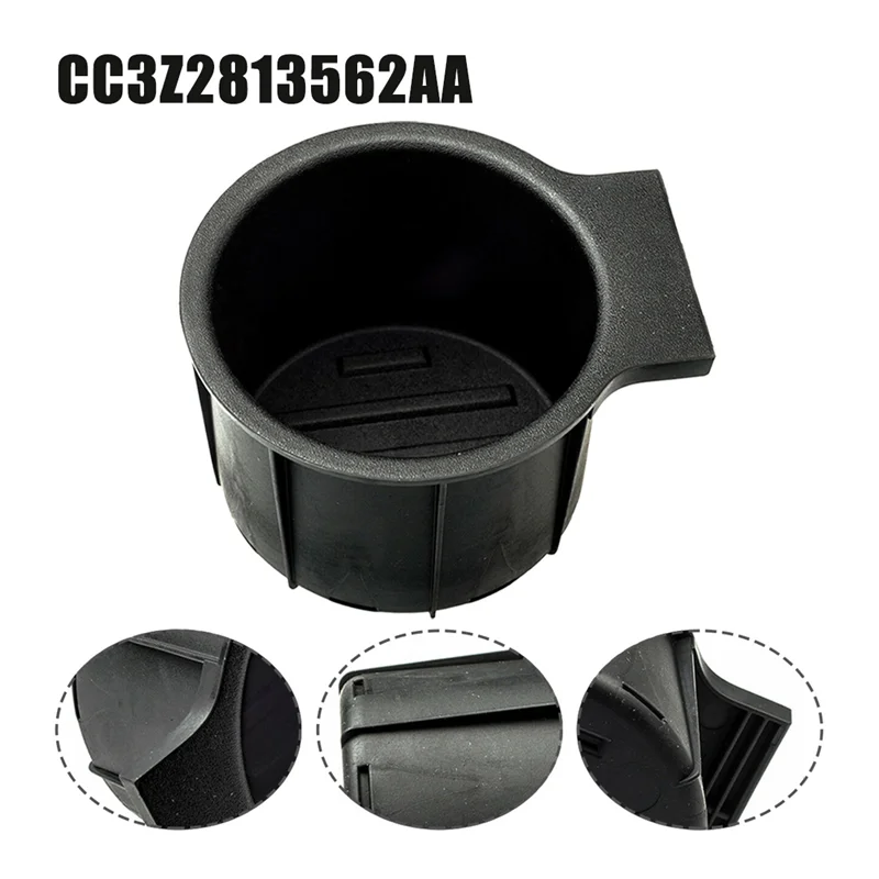 1PCS CC3Z-2813562-AA Front Center Console Cup Holder for-Ford F250 F350 F450 F550 2011-2016 Double Hole Cup Holder