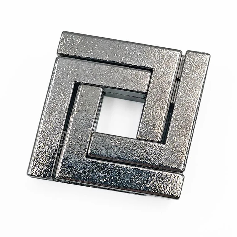 Square Lock Metal 3D Puzzles Quebra Cabeça Rompecabezas IQ Games Adults Kids Brain Teaser игрушки для детей