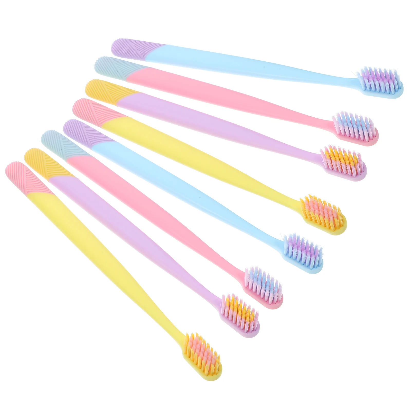 10 Pcs Soft Bristle Toothbrushes for Adults Handheld Daily Travel Household Safe Supple Bristles Clean Teeth Thoroughly