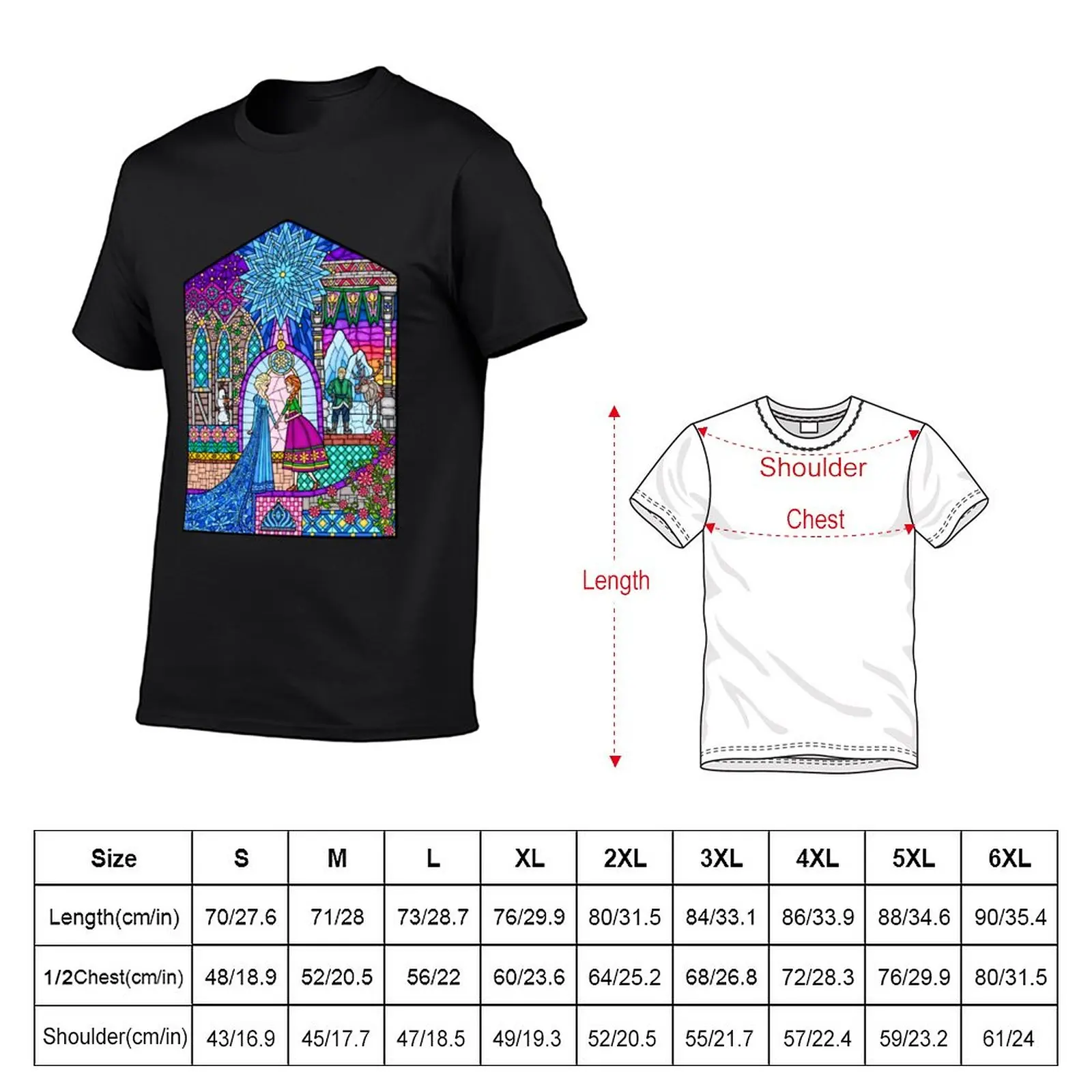 Sisterly Love in the Stained Glass Window T-Shirt blanks quick-drying boys animal print cute tops oversized t shirts for men