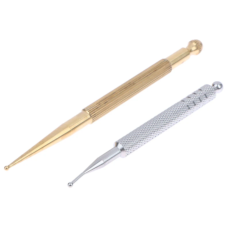 Retractable Double-Headed Acupuncture Pen Facial Reflexology Massage Tool Ear Care Spring Point Probe Massager for Face