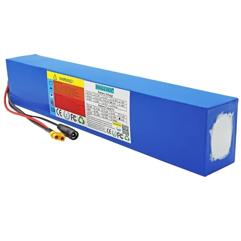 オフロード電動スクーターに適した54.6V内蔵BMS充電式バッテリーを備えた48V新しい10Ah 10S3Pリチウムバッテリーパック