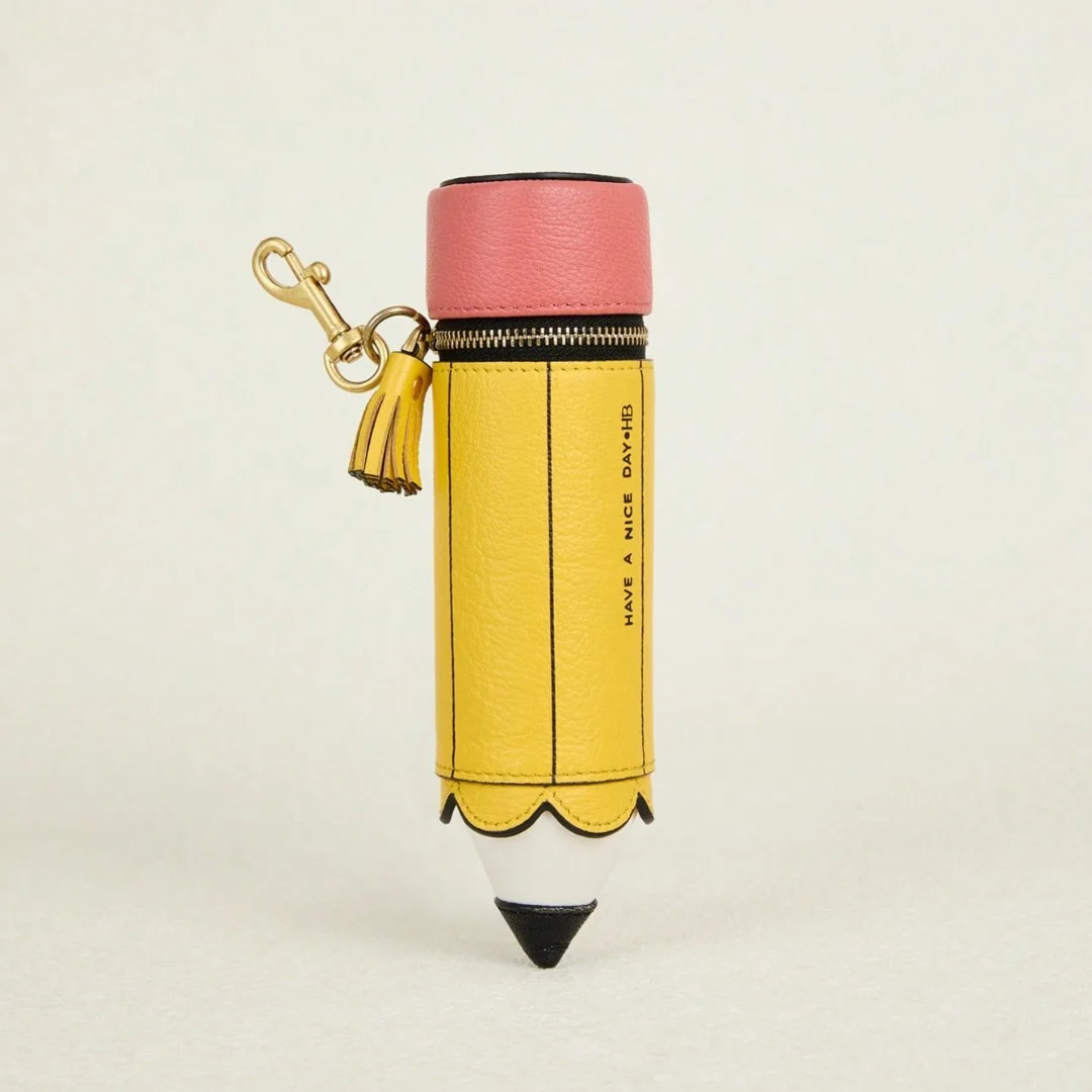 

Милый карандаш специальной формы, кошелек для монет, желтый держатель для помады, сумка для денег, подвеска, лучший подарок для женщин, леди, девочки