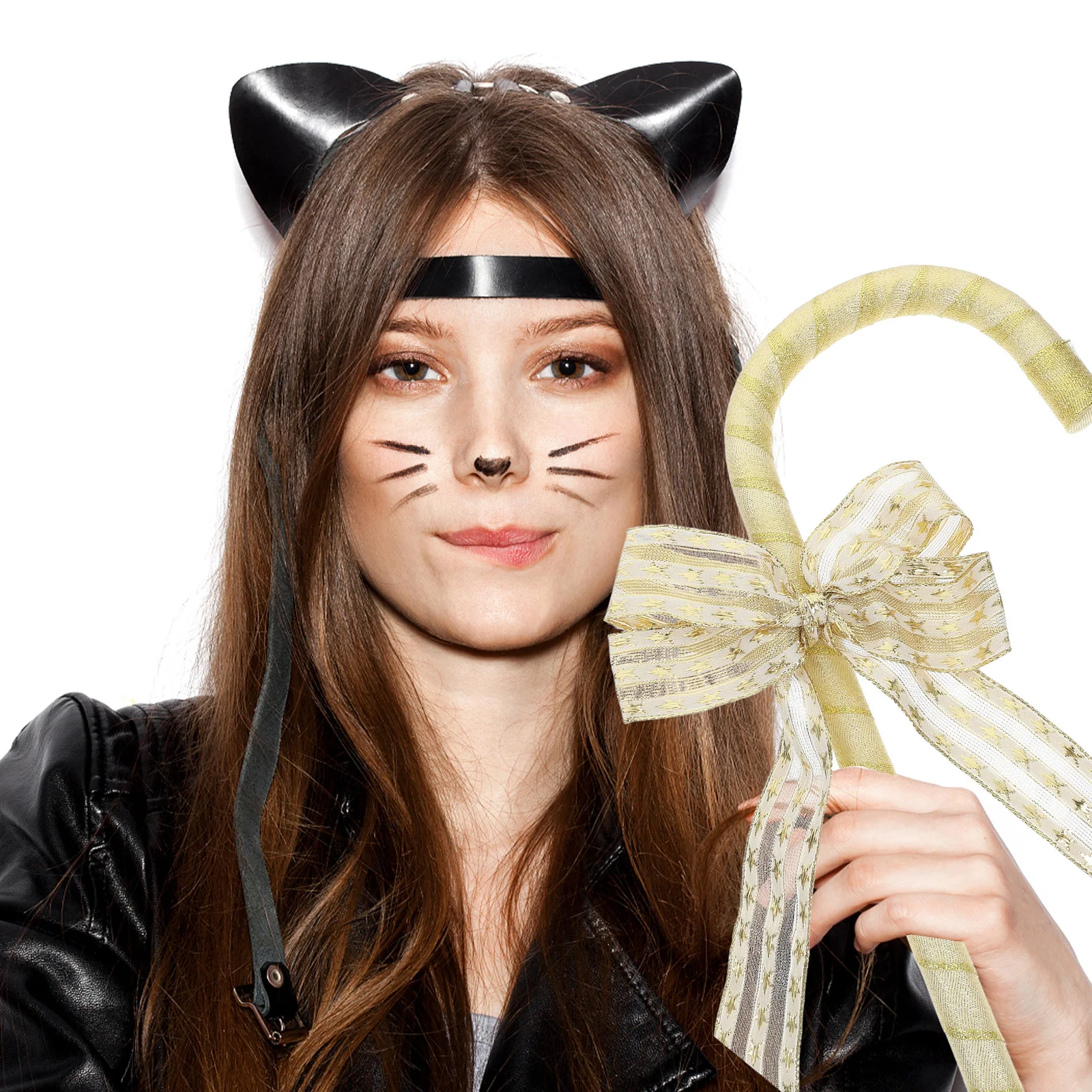 Strik Kruk Prop Fancy Cane voor Vrouwen Party Decor Cosplay Decoratie Duurzaam Materiaal Bruiloft Wand Foto Prop Standout Stuk