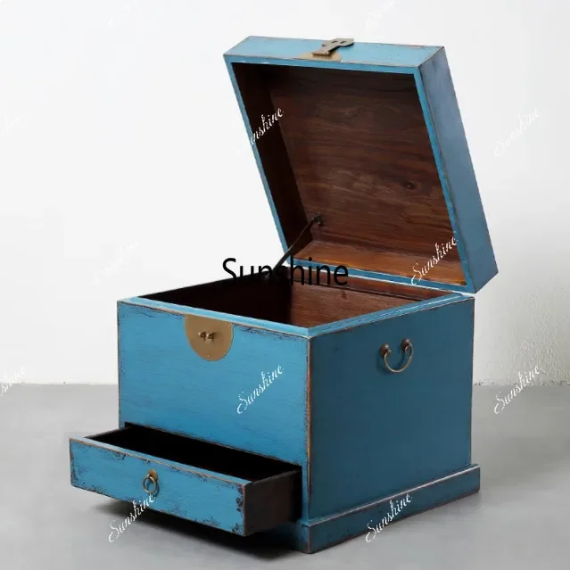 New Chinese antique with drawers to make old storage simple coffee table