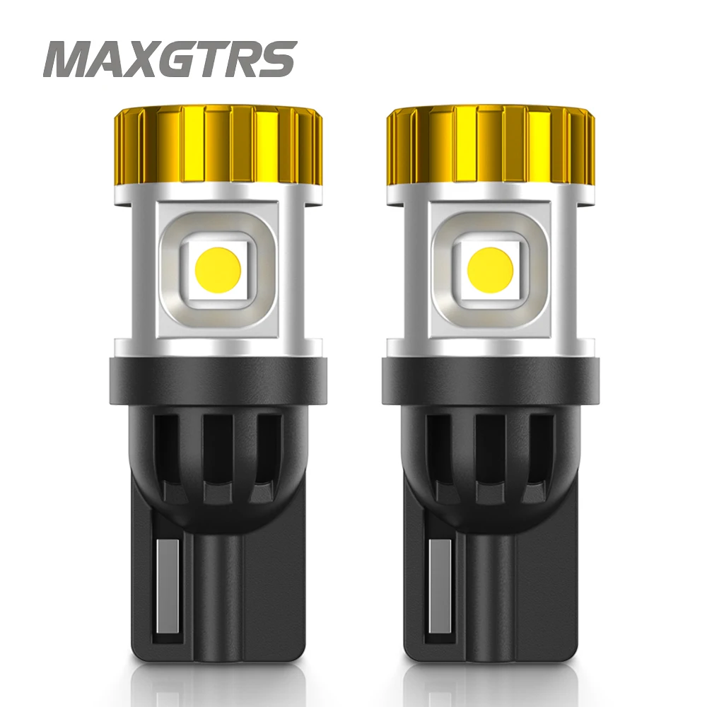 2x T10 194 W5W 3030 3020 Chip Led White/Yellow/Red 194 168 Bulbs DRL Car Interior Reverse Source Door License Plate Light 12V