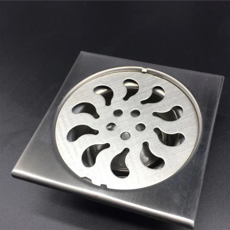 Stainless Steel Round Anti-Clogging Glide Cover Shower Drain Hair Catcher for Bath Wash Machine Toilet Sewer