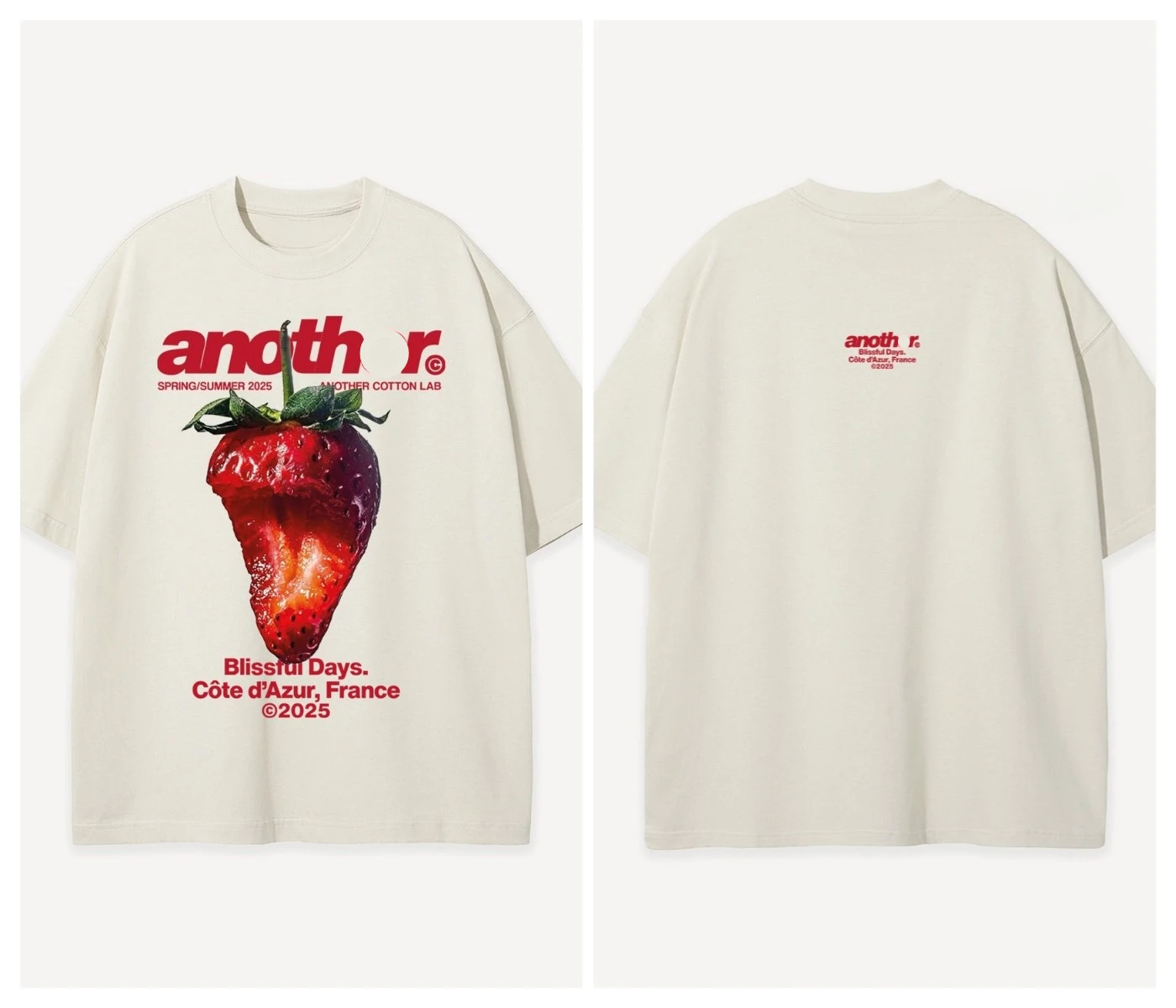 

Another 2025 New Trendy Brand Printed Pure Cotton Round Neck Short Sleeved Fashionable Casual Loose Street Wear Y2K Unisex