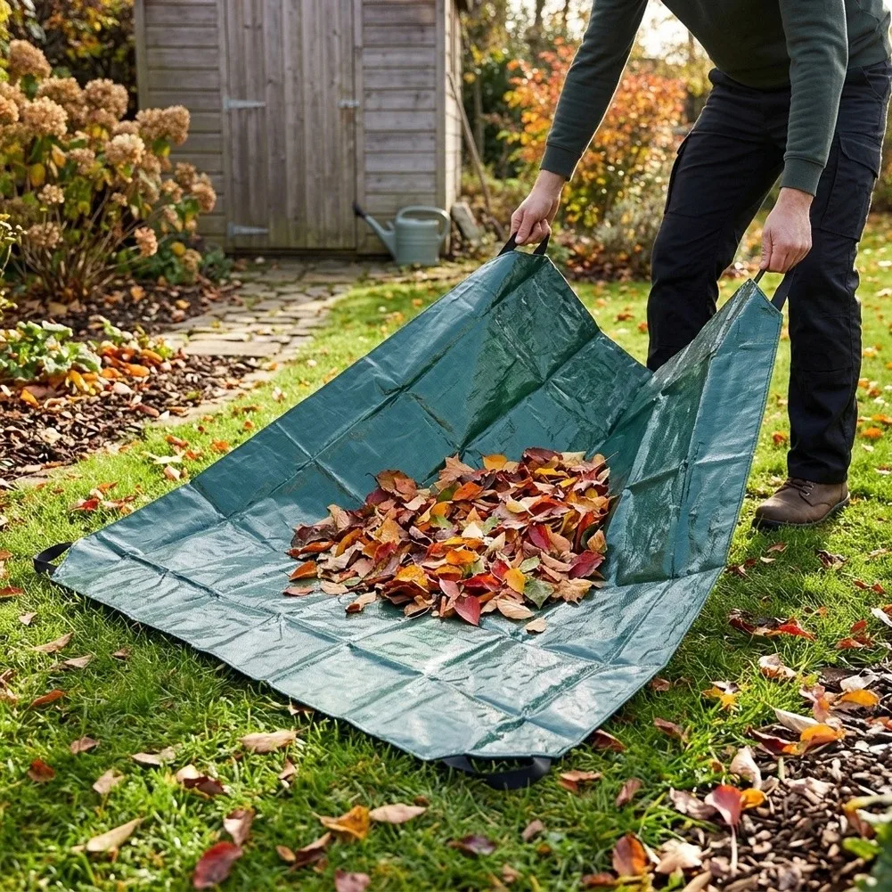 Waterproof Gardening Sheet for pe Leaf Collection Mat For Autumn Leaf Removal Robust for pe Weaving Weather Resistant Design