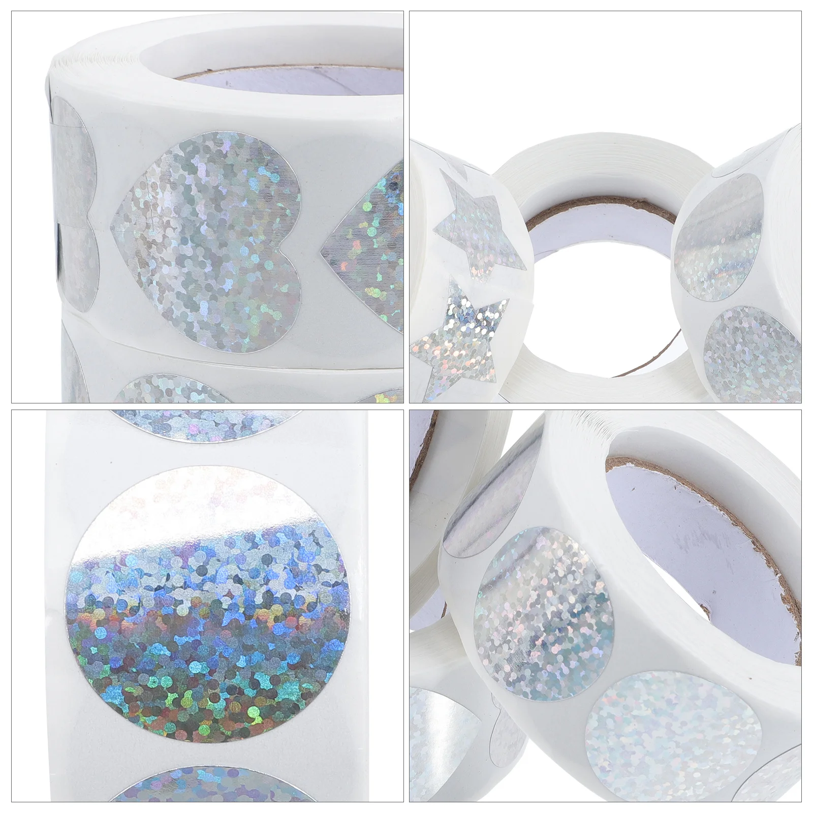 3 rotoli di adesivi a forma di cuore Adesivi sigillanti autoadesivi per confezioni regalo, confezioni, decorazioni per album fai da te