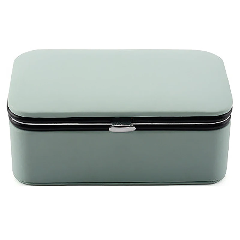 ABQR – présentoir à bijoux de voyage, boîtes à bijoux portables, grilles en cuir PU, boîte de rangement pour colliers et boucles d'oreilles