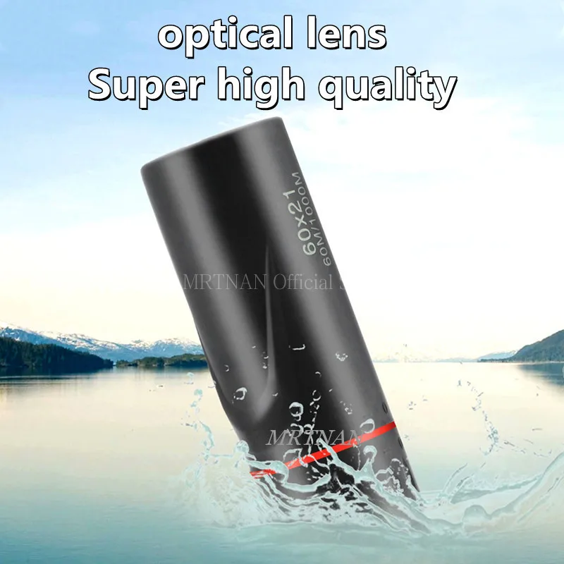 60X21 عالية التكبير HD أحادي تلسكوب مقاوم للماء تلسكوب صغير محمول التكبير 10X السفر في الهواء الطلق الصيد #3