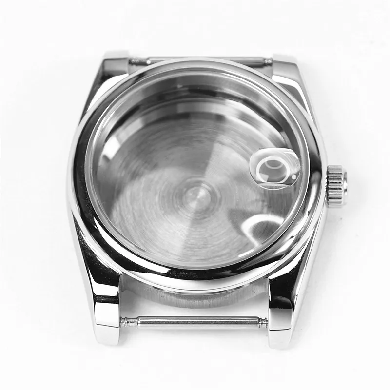 36mm 39mm Polished Design Rounded Edge Sapphire Crystal 316 Steel Waterproof Watch Case For Nh35a Nh36 NH34 Movement Skx007 MODs