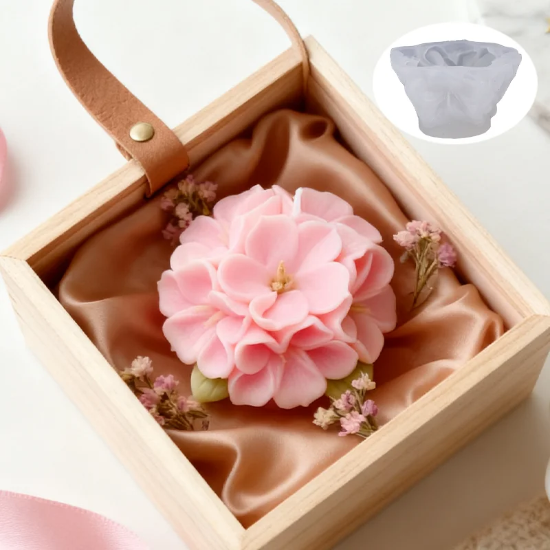 Kamelien-Kerzenform |   3D-Blütenblätter sind unglaublich realistisch, leicht zu entformen, perfekt für DIY romantische Aromatherapie, Heimdekoration.