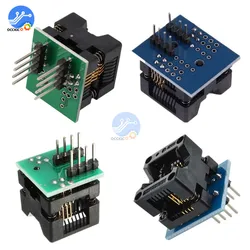 MSOP8 to DIP8 Wide-body Narrow-body Seat Wide 150mil 200mil Programmer Adapter SOIC8 to DIP8 IC Socket Blue Green