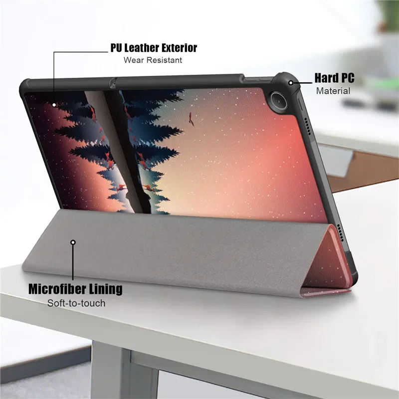 For Lenovo Tab M10 Plus 3rd Gen Case 10.61 inch TB128FU TB125FU Flip Stand Magnetic Cover for Funda Lenovo Xiaoxin Pad 2022 Case