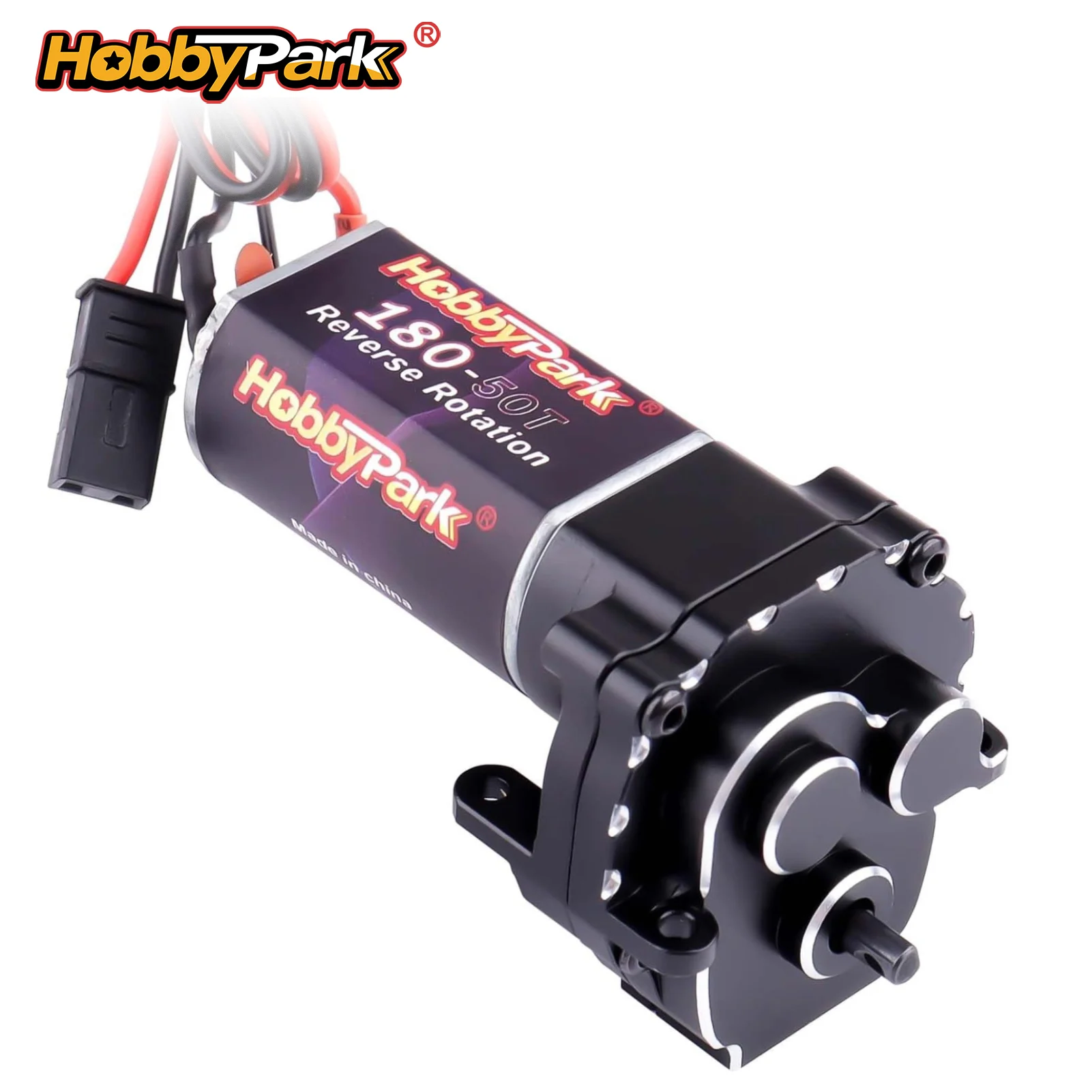 HobbyPark Replacement Upgrade 180 Brushed Motor W/Pinion & Transmission Gearbox W/Gears 50T for TRX4M