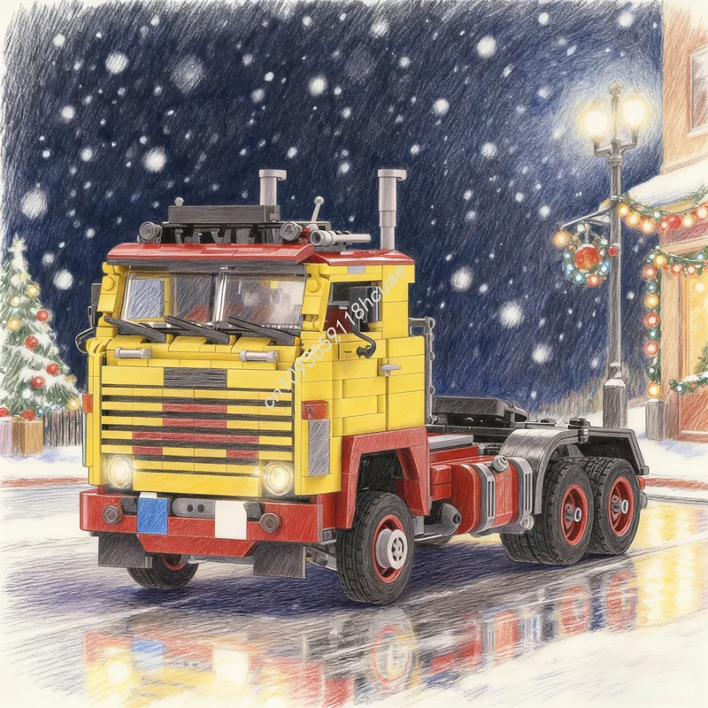 

1664 шт. MOC SCANIA RC техническая модель строительные блоки архитектурные игрушки DIY творческая идея образование кирпич Рождественский подарок для детей