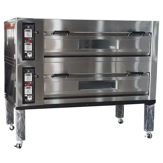 Restaurant Electric Pizza Baking Oven Commercial Bakery Gas Bread Deck Oven Automatic Baking Machines 2 Deck 6 Trays Oven