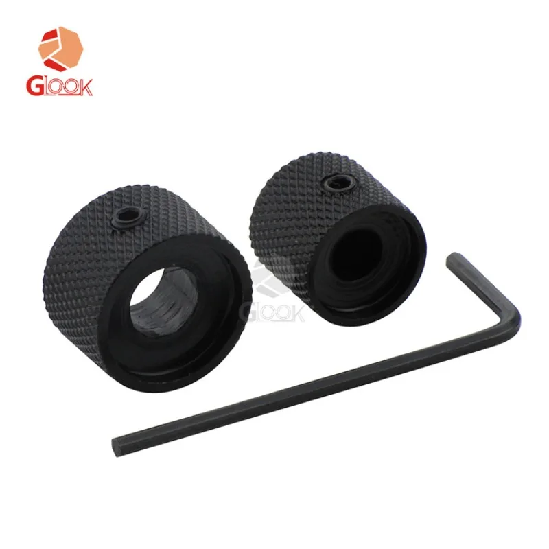 غطاء مقبض جهد الجيتار الكهربائي، غطاء معدني بحجم النغمة المزدوج، غطاء مقبض قفل المسمار #2